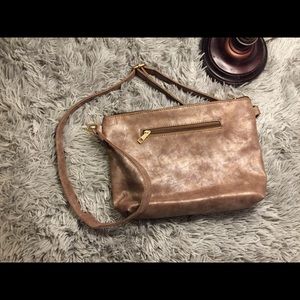 Gorgeous Metallic Brown Crossbody bag